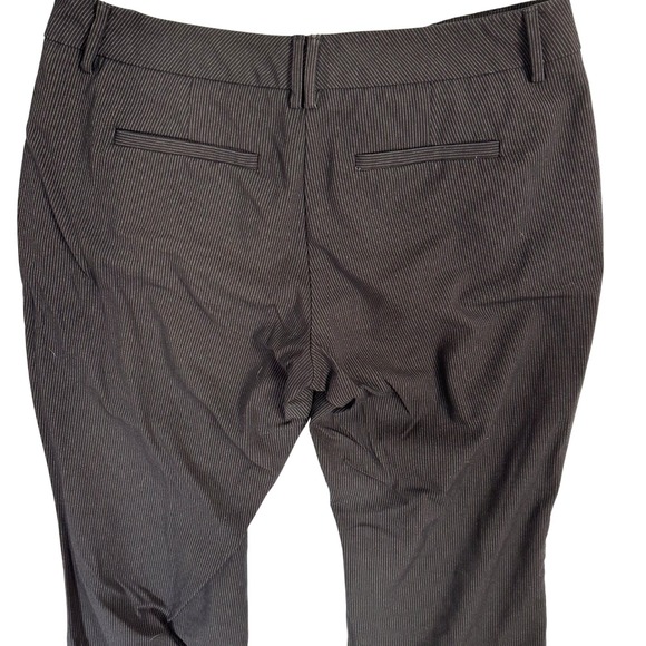 New York & Company Womans sz 8 Petite Black Pinstripe Career Dress Pants - Picture 7 of 8